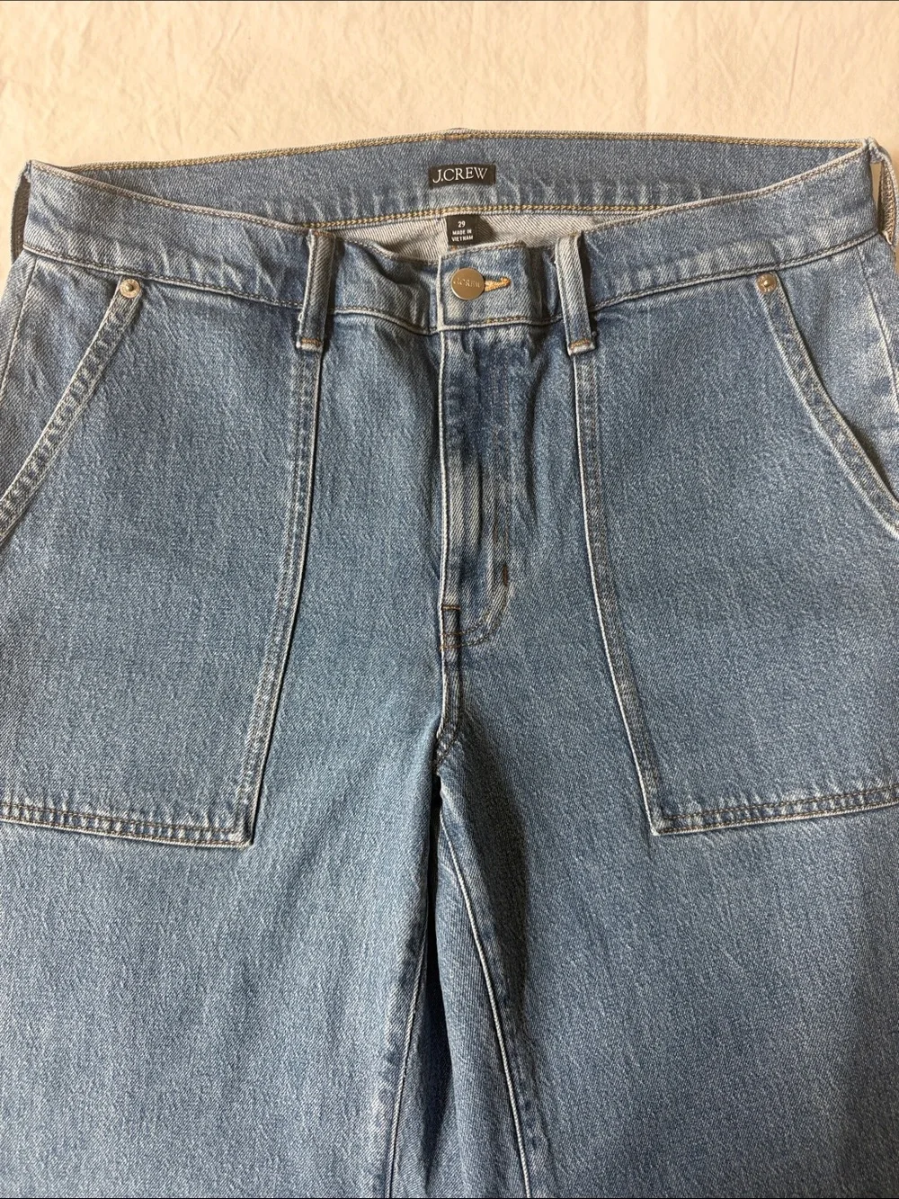J.Crew Camp Pocket wide leg jeans s 29